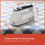Black & Decker 300W Hand Mixer White M350-B5 2 Years Warranty