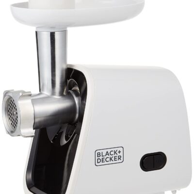 BLACK+DECKER FM1500-B5 1500W Meat Mincer/Grinder, 220V (Not For Usa - European Cord), White